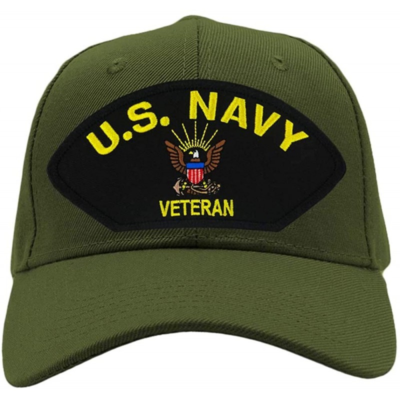 Baseball Caps US Navy Veteran Hat/Ballcap Adjustable One Size Fits Most - Olive Green - CN18HY5K46D $42.30