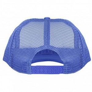 Baseball Caps Personalized Snapback Trucker Hats Custom Unisex Mesh Outdoors Baseball Caps - Blue - CJ18ECYCZ5D $25.65