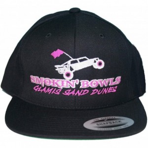 Baseball Caps Glamis Sand Dunes Smokin Bowls Hat Cap Flat Bill Snapback - Pink - CV12MYE2J9S $54.48