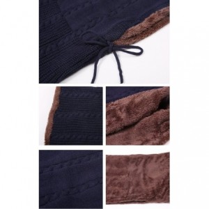Balaclavas Warmer Balaclava Knit Thicken Fleece Lined Hat Windproof Winter Outdoor Ski Neck Warmer - Gray - CW188HXXC06 $21.63