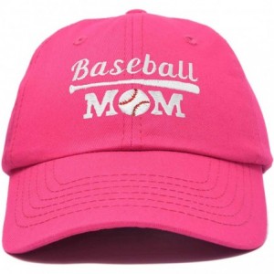 Baseball Caps Baseball Mom Women's Ball Cap Dad Hat for Women - Hot Pink - C218K34Z6ED $31.62