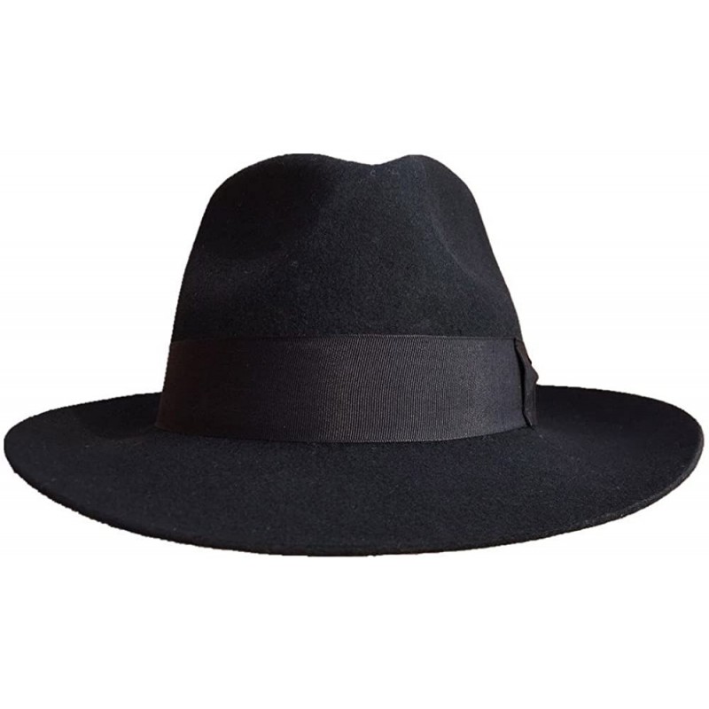 MJ Michael Fedora Hat Classic MJ Smooth Criminal Men's Wool Fedora Hat ...
