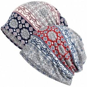 Skullies & Beanies Women Cotton Beanie Lace Soft Sleep Cap Slouchy Chemo Hats - Brown - CE18DWCLMA8 $27.01