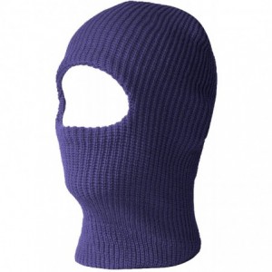 Skullies & Beanies 1 One Hole Ski Mask (Solids & Neon Available) - Navy - CB112MWMLVH $8.10