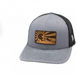 Baseball Caps The Rocky Mountain Curved Trucker - Brown/Tan - CL18IGQD007 $49.05