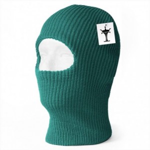 Balaclavas 1 One Hole Ski Mask (Solids & Neon Available) - Forest Green - CX11Y93BXFR $17.33