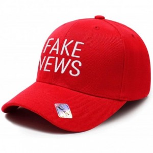 Baseball Caps Fake News Campaign Rally Embroidered US Trump MAGA Hat Baseball Trucker Cap - Pv101 Red - CV1942Q6ZSI $26.65