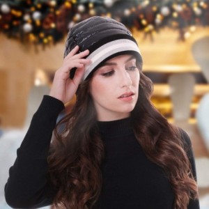 Skullies & Beanies Women Cold Weather Beanie Hat Warm Fashion for Winter Below Zero - Black - C518A02XXNL $34.13