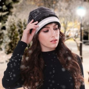 Skullies & Beanies Women Cold Weather Beanie Hat Warm Fashion for Winter Below Zero - Black - C518A02XXNL $34.13