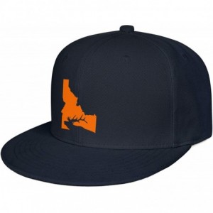 Baseball Caps Baseball Cap Idaho State Elk Hunting Snapbacks Truker Hats Unisex Adjustable Fashion Cap - Navy-blue - CS194EQQ...