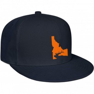 Baseball Caps Baseball Cap Idaho State Elk Hunting Snapbacks Truker Hats Unisex Adjustable Fashion Cap - Navy-blue - CS194EQQ...