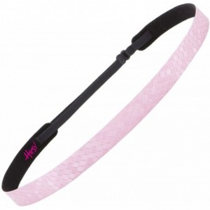 Headbands Women's Adjustable Non Slip Geo Sport Headband Multi Gift Pack - Skinny Black & Pink 2pk - CX1862KK0Q7 $23.18