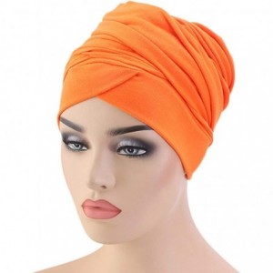 Skullies & Beanies Turban Head Wrap Scarf-African Women' Soft Long Scarf Shawl Hair Bohemian Headwrap Stretch Headband Tie - ...