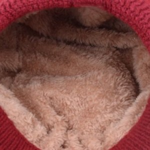Skullies & Beanies Womens Knit Wool Hats with Visor Warm Skull Beanie Caps for Winter - Claret - CM11T8PTRXB $30.13