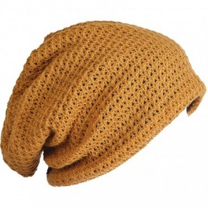 Skullies & Beanies Mens Slouchy Long Oversized Beanie Knit Cap for Summer Winter B08 - Ginger - C412M0HUBK1 $15.95