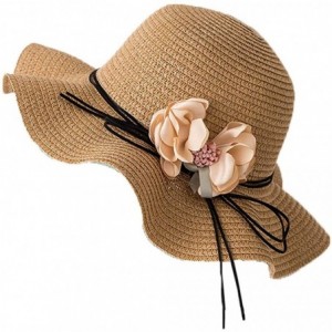 Sun Hats Women Summer Hat Cotton Linen Fisherman Cap Sunscreen Foldable Solid Color Beach Hat - Khaki - CN18QZ9O8RW $19.83