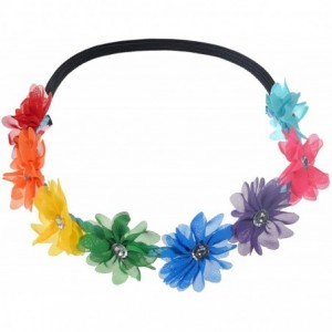 Headbands Floral Flower Crown Stretch Headband - Multicoloured - CR187C5LW3T $18.05