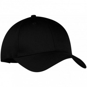Baseball Caps Port & Company - Six-Panel Twill Cap. CP80 - Black - C711QDRUBY1 $21.28