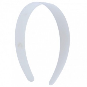 Headbands White 1 Inch Plastic Hard Headband with Teeth Head band Women Girls (Motique Accessories) - White - C811OSJL7BR $20.43