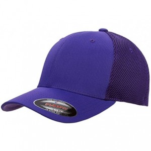 Baseball Caps Flexfit Ultrafibre & Airmesh 6533 with NoSweat Hat Liner - Purple - C618O80RL0S $26.27