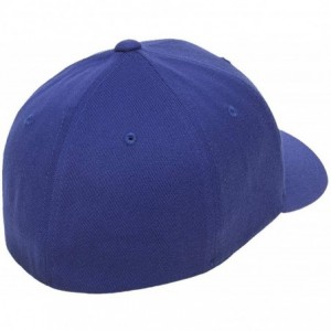 Baseball Caps Flexfit Premium Wool Blend Ballcap - Stretch Fit- Original Baseball Cap w/Hat Liner - Royal - C218H9KLKIH $29.85