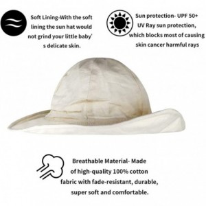 Sun Hats Sun Hat for Baby Outdoor Sun Protection Boys & Girls Wide Brim Cap Packable Swimming Hat Breathable Summer Hat - CL1...