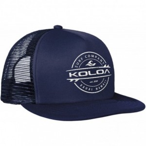 Baseball Caps Mesh Back Trucker Hats - Navy With Embroidered Logo - CQ12G8ZRVEZ $33.95