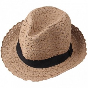 Sun Hats Women's Cotton Foldable UV Protection Beach Sun Hat - Camel - CS124C2JAPN $19.84