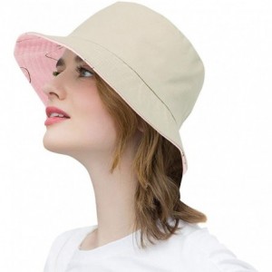 Bucket Hats Fashion Fruit Bucket Hat for Women Trendy Strawberry Painted Foldable Summer Cotton Fisherman Sun Caps - CA18WSCL...