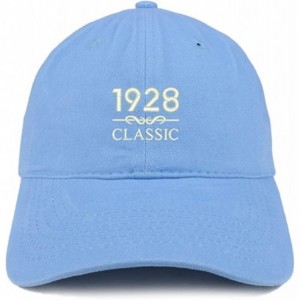 Baseball Caps Classic 1928 Embroidered Retro Soft Cotton Baseball Cap - Carolina Blue - CZ18D0253YZ $39.62