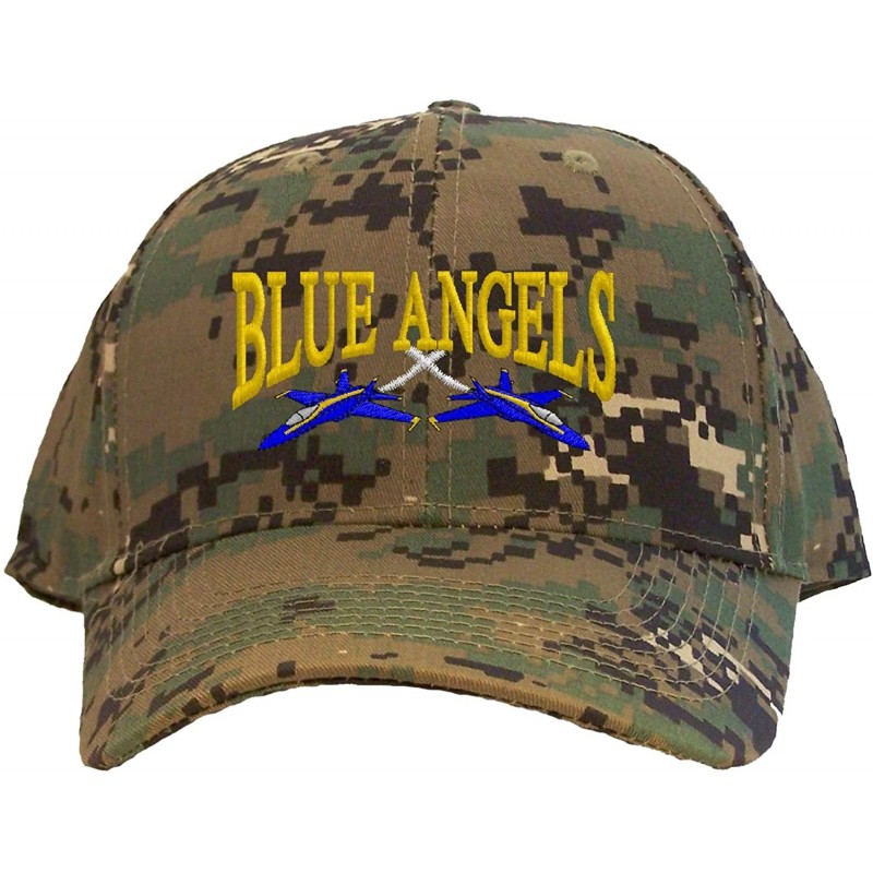 Baseball Caps U.S. Navy Blue Angels Embroidered Pro Sport Baseball Cap - Camoflauge - CC180SU62AW $32.35
