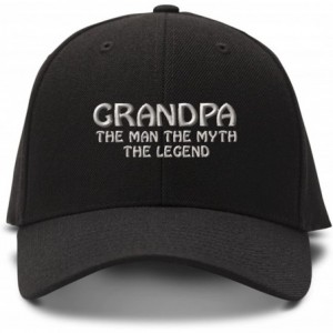 Baseball Caps Baseball Cap Grandpa Man Myth Legend Embroidery Dad Hats for Men & Women 1 Size - Black - C312FQKN61P $31.15