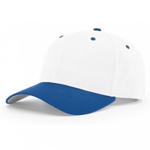 Baseball Caps 212 PRO Twill Snapback Flex Baseball HAT Blank FIT Cap - White/Royal - C6186A3MGHW $20.41