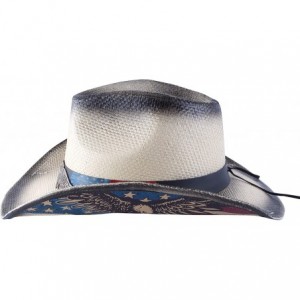 Cowboy Hats Western Outback Cowboy Hat Men's Women's Style Straw Felt Canvas - 007 Beige Usa - CV196QUEOXL $58.16
