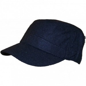 Newsboy Caps Mens Elastafit Wool Cadet Hat with Zipper (XL) - Charcoal - CD12MPOIF7F $20.26