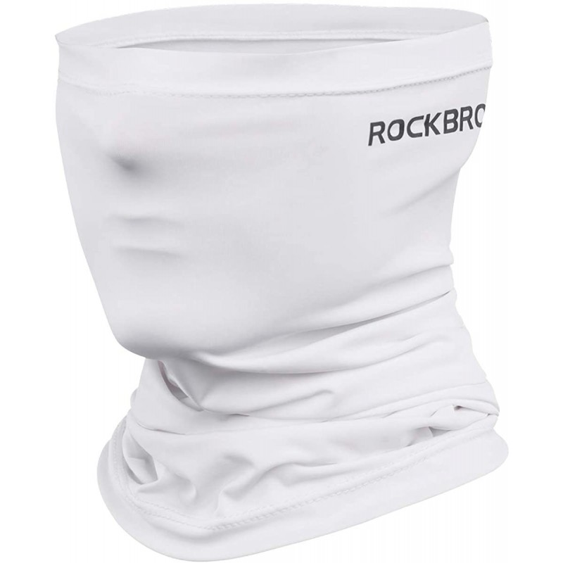 Balaclavas Cooling Neck Gaiter Mens Face Mask Bandana UPF50 UV Protection Sun Blocking Face Scarf Headband - White - C7197SIO...