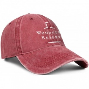 Baseball Caps Unisex Adjustable Woodford-Reserve-White-Logo-Symbol-Baseball Caps Breathable Flat Hat - Red-95 - C718U4WWUMC $...