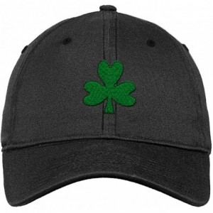 Baseball Caps Custom Soft Baseball Cap Shamrock Embroidery Dad Hats for Men & Women - Dark Denim - C118SLTSH6U $27.78
