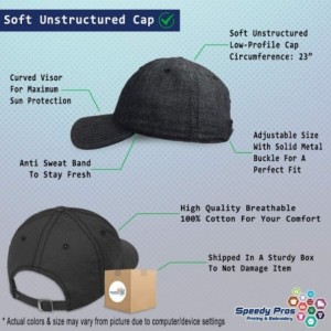 Baseball Caps Custom Soft Baseball Cap Shamrock Embroidery Dad Hats for Men & Women - Dark Denim - C118SLTSH6U $25.69