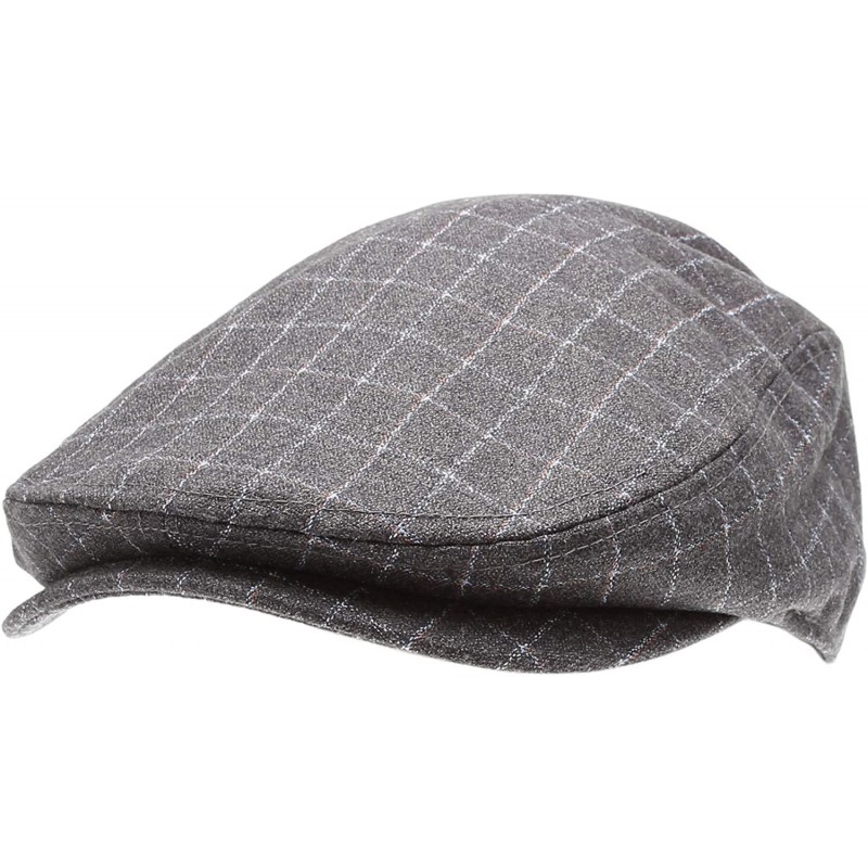 Newsboy Caps Men's Classic Flat Ivy Gatsby Cabbie Newsboy Hat with Elastic Comfortable Fit and Soft Quilted Lining. - CV18Y8Q...