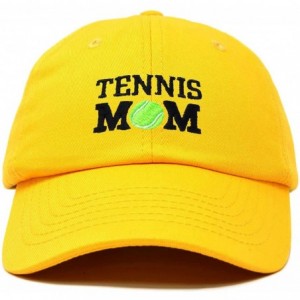 Baseball Caps Premium Cap Tennis Mom Hat for Women Hats and Caps - Gold - CU18IOQTHNN $21.47