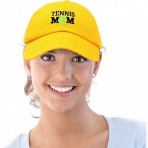 Baseball Caps Premium Cap Tennis Mom Hat for Women Hats and Caps - Gold - CU18IOQTHNN $23.45