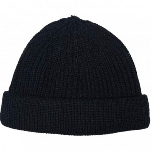 Skullies & Beanies Comfortable Unisex Beanie Warm- Stretchy & Soft Stylish & Trendy Knit hat - Black(short) - CM192HG7LCG $20.14