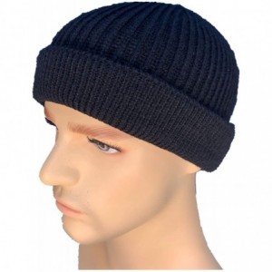 Skullies & Beanies Comfortable Unisex Beanie Warm- Stretchy & Soft Stylish & Trendy Knit hat - Black(short) - CM192HG7LCG $17.80