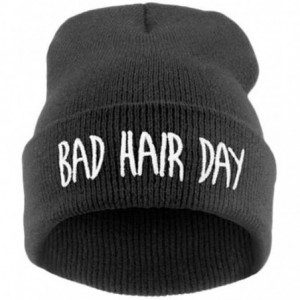 Skullies & Beanies Bad Hair Day Beanie Hat - Multiple Colors - Black - CK12K8FILOF $20.20