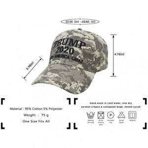 Baseball Caps Trump 2020 Hat & Flag Keep America Great Campaign Embroidered/Printed Signature USA Baseball Cap - Camo Gray - ...