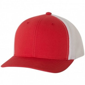 Baseball Caps Trucker Cap - Red/White - CZ188ZL577M $21.46