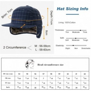 Newsboy Caps Mens Womens Winter Wool Baseball Cap with Ear Flaps Faux Fur Earflap Trapper Hunting Hat for Cold Weather - CD18...