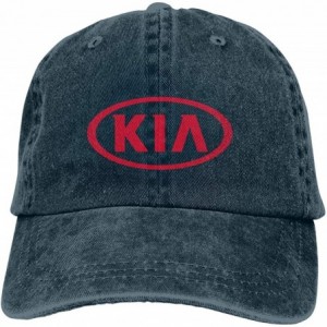 Baseball Caps Custom KIA_Car Logo Fashion Hat Cap for Men Black - Navy - CP18SROZQI7 $30.75