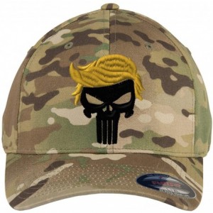 Baseball Caps Custom Embroidered President 2020"Keep Your HAT Great. Punisher Trump 6277 Flexfit Hat. - Multicam Camo - CC198...
